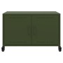 TV stand made of cold-rolled steel in olive green, measuring 68x39x43.5 cm. by , TV Furniture - Ref: Foro24-846642, Price: 73...