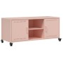 TV-Möbel aus kaltgewalztem Stahl in Rosa, 100,5x39x43,5 cm. von , TV-Möbel - Ref: Foro24-846663, Preis: 121,90 €, Rabatt: %