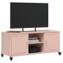 Mueble para TV acero laminado en frío rosa 100,5x39x43,5 cm de , Muebles TV - Ref: Foro24-846663, Precio: 121,90 €, Descuento: %