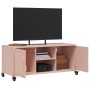 Mueble para TV acero laminado en frío rosa 100,5x39x43,5 cm de , Muebles TV - Ref: Foro24-846663, Precio: 121,90 €, Descuento: %