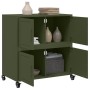 Cold-rolled steel sideboard in olive green 68.5x39x72 cm by , Sideboards - Ref: Foro24-846654, Price: 103,88 €, Discount: %