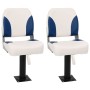 Folding boat seats 4 units blue and white 41x36x48 cm by , Boats - Ref: Foro24-3284288, Price: 170,16 €, Discount: %