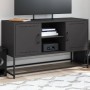 Black steel TV stand 100.5x39x60.5 cm by , TV Furniture - Ref: Foro24-846512, Price: 90,24 €, Discount: %