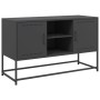 Black steel TV stand 100.5x39x60.5 cm by , TV Furniture - Ref: Foro24-846512, Price: 90,24 €, Discount: %