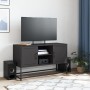 Black steel TV stand 100.5x39x60.5 cm by , TV Furniture - Ref: Foro24-846512, Price: 90,24 €, Discount: %