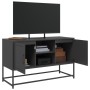 Black steel TV stand 100.5x39x60.5 cm by , TV Furniture - Ref: Foro24-846512, Price: 90,24 €, Discount: %