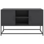 Black steel TV stand 100.5x39x60.5 cm by , TV Furniture - Ref: Foro24-846512, Price: 90,24 €, Discount: %