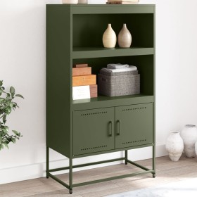 Olive green steel sideboard 68.5x38.5x123.5 cm by , Sideboards - Ref: Foro24-846504, Price: 119,08 €, Discount: %