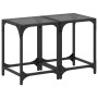 2 units of transparent glass and steel coffee tables 30x30x40 cm by , Coffee table - Ref: Foro24-845953, Price: 46,39 €, Disc...