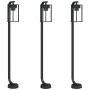 Outdoor floor lamps 3 pcs stainless steel black 100 cm by , Outdoor lighting - Ref: Foro24-4006348, Price: 108,79 €, Discount: %