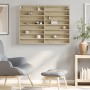 Engineered wood display case in Sonoma oak, 100x8.5x75 cm by , Shelves and shelves - Ref: Foro24-847935, Price: 53,74 €, Disc...