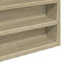 Vitrina de madera de ingeniería roble Sonoma 100x8,5x75 cm de , Estantes y estanterías - Ref: Foro24-847935, Precio: 53,99 €,...