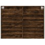 Engineered smoked oak wood display case 100x8.5x75 cm by , Shelves and shelves - Ref: Foro24-847937, Price: 53,24 €, Discount: %