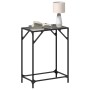 Mesa consola con superficie de vidrio negro acero 60x35x81 cm de , Mesas consola - Ref: Foro24-846017, Precio: 48,99 €, Descu...