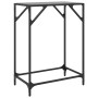 Mesa consola con superficie de vidrio negro acero 60x35x81 cm de , Mesas consola - Ref: Foro24-846017, Precio: 48,99 €, Descu...