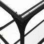 Console table with transparent glass surface and steel structure 194.5x30x81cm by , console tables - Ref: Foro24-846034, Pric...