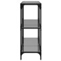 Console table with black glass surface and steel frame 98x30x81 cm by , console tables - Ref: Foro24-846029, Price: 92,79 €, ...