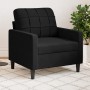 Sillón de terciopelo negro 60 cm de , Sofás - Ref: Foro24-4007609, Precio: 177,36 €, Descuento: %