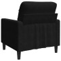 Black velvet armchair 60 cm by , Sofas - Ref: Foro24-4007609, Price: 152,99 €, Discount: %