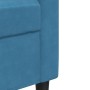 Zweiplätziges Sofa aus blauem Samt, 120 cm. von , Sofas - Ref: Foro24-4007623, Preis: 210,98 €, Rabatt: %