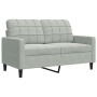 Zweiplätziges Samtsofa in hellem Grau, 120 cm. von , Sofas - Ref: Foro24-4007614, Preis: 213,69 €, Rabatt: %