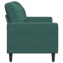 Zweisitziges Samtsofa in dunkelgrün, 120 cm. von , Sofas - Ref: Foro24-4007616, Preis: 211,25 €, Rabatt: %