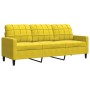 Dreisitzer-Sofa aus gelbem Samt, 180 cm von , Sofas - Ref: Foro24-4007640, Preis: 275,99 €, Rabatt: %