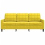 Sofá de 3 plazas terciopelo amarillo 180 cm de , Sofás - Ref: Foro24-4007640, Precio: 275,21 €, Descuento: %