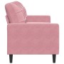 Dreisitzer-Sofa aus rosa Samtstoff, 180 cm von , Sofas - Ref: Foro24-4007637, Preis: 286,96 €, Rabatt: %