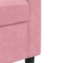 Dreisitzer-Sofa aus rosa Samtstoff, 180 cm von , Sofas - Ref: Foro24-4007637, Preis: 286,96 €, Rabatt: %