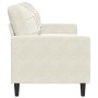 3-seater cream velvet sofa, 180 cm by , Sofas - Ref: Foro24-4007642, Price: 279,11 €, Discount: %