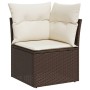 Gartensofagarnitur 9-teilig mit braunen Kissen aus synthetischem Rattan. von , Gartensets - Ref: Foro24-3266793, Preis: 633,2...