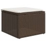 Gartensofagarnitur 9-teilig mit braunen Kissen aus synthetischem Rattan. von , Gartensets - Ref: Foro24-3266793, Preis: 615,9...