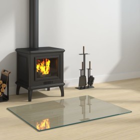 Glass plate for rectangular fireplace 80x60 cm by vidaXL, Glass - Ref: Foro24-324122, Price: 66,86 €, Discount: %