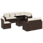 Garden sofa set 9 pieces and brown synthetic rattan cushions by , Garden sets - Ref: Foro24-3267413, Price: 694,83 €, Discoun...