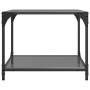 Mesa de centro superficie vidrio negro y acero 50x50x40 cm de , Mesas de centro - Ref: Foro24-845972, Precio: 51,40 €, Descue...