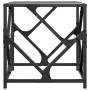 Steel coffee table with black glass surface 40x40x41 cm by , Coffee table - Ref: Foro24-845991, Price: 44,84 €, Discount: %