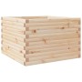 Solid pine wood planter 70x70x46 cm by , Pots and planters - Ref: Foro24-3282414, Price: 133,22 €, Discount: %