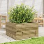 Pine wood planter box impregnated 80x80x46 cm by , Pots and planters - Ref: Foro24-3282423, Price: 170,01 €, Discount: %