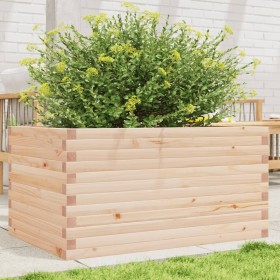 Solid pine wood planter 90x60x46 cm by , Pots and planters - Ref: Foro24-3282454, Price: 143,99 €, Discount: %