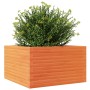 Jardinera madera maciza de pino marrón cera 80x80x46 cm de , Maceteros y jardineras - Ref: Foro24-3282421, Precio: 178,28 €, ...