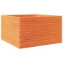 Solid pine wood planter in brown wax 80x80x46 cm by , Pots and planters - Ref: Foro24-3282421, Price: 177,99 €, Discount: %