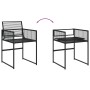 Garten-Essgruppe 11-teilig aus schwarzem Kunststoff-Rattan von , Gartensets - Ref: Foro24-3295044, Preis: 488,50 €, Rabatt: %