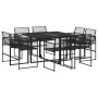 Juego de comedor de jardín 9 piezas ratán sintético negro de , Conjuntos de jardín - Ref: Foro24-3295038, Precio: 441,67 €, D...