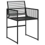 5-piece black synthetic rattan garden dining set by , Garden sets - Ref: Foro24-3295033, Price: 277,22 €, Discount: %