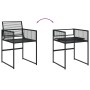 5-piece black synthetic rattan garden dining set by , Garden sets - Ref: Foro24-3295033, Price: 277,22 €, Discount: %