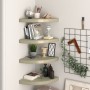 Corner floating shelves 4 pcs MDF oak 35x35x3.8 cm by vidaXL, Shelves and shelves - Ref: Foro24-323927, Price: 69,56 €, Disco...