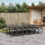 Garden dining set with 13-piece black synthetic rattan cushions by , Garden sets - Ref: Foro24-3295012, Price: 859,49 €, Disc...