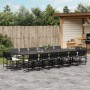 Gartenmöbel-Set, 17-teilig, mit schwarzen Polstern aus synthetischem Rattan. von , Gartensets - Ref: Foro24-3295067, Preis: 9...