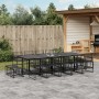 15-teiliges Gartensitzgruppen-Set aus schwarzem Kunststoff-Rattan von , Gartensets - Ref: Foro24-3295046, Preis: 794,33 €, Ra...